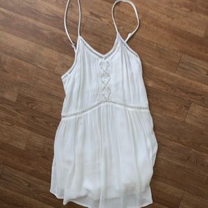 Cream low back Babydoll dress